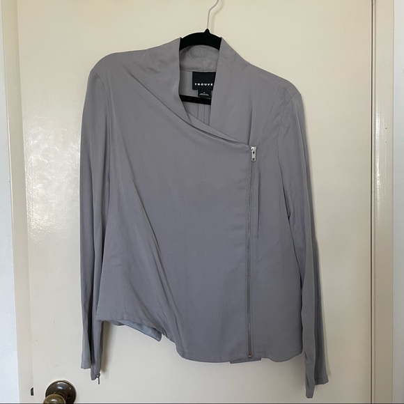 Trouve Jackets & Blazers - Trouvé Lightweight Jacket in Gray